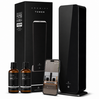 Tower diffuser shown with Aromify oil bottles